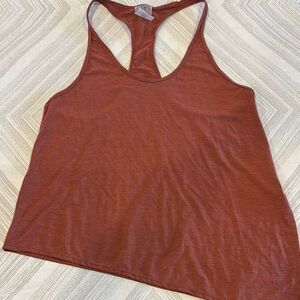 DYI Women's Rust Racerback Angled Tank Top - Size M